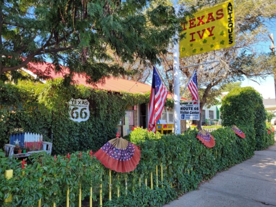 Texas Ivy Antiques, in Amarillo's historic district, caters to Route 66 travelers from around the world.