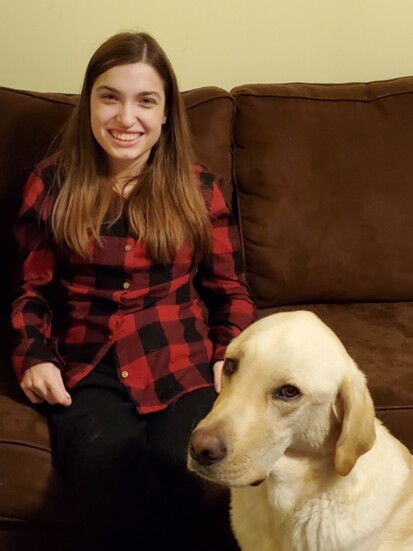 Grace Mariani and her Service Dog Justin