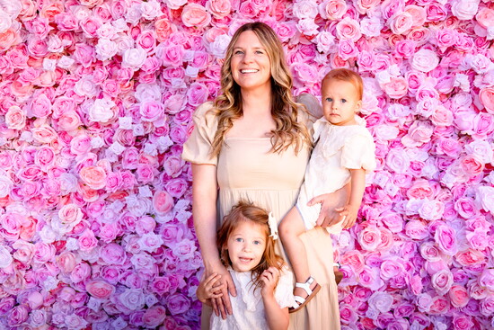 Ensley Morgan with daughters Margot and Millie