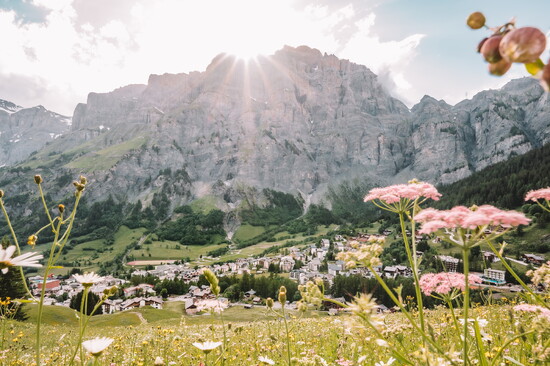 View of Valais Alps in Leukerbad. Photo courtesy of Visit Leukerbad