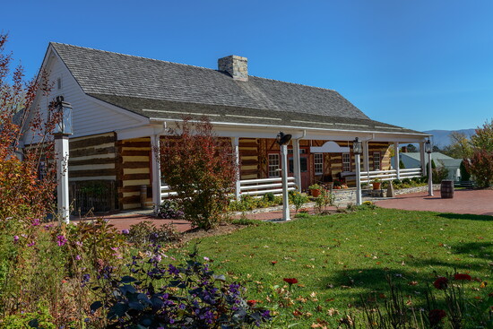 Traditional old wooden house in the historical village