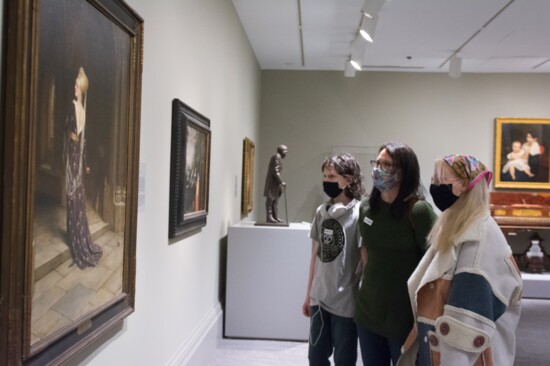 Guests gaze upon the art at the Columbia Museum of Art.