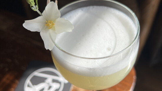 Garden Sour cocktail at The Alley Light. Photo Credit: Micah LeMon