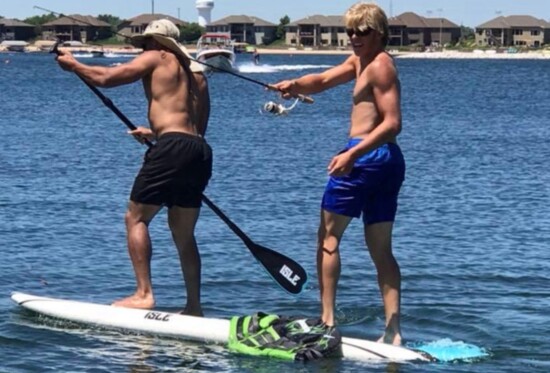 Austin & Wyett Paddleboarding
