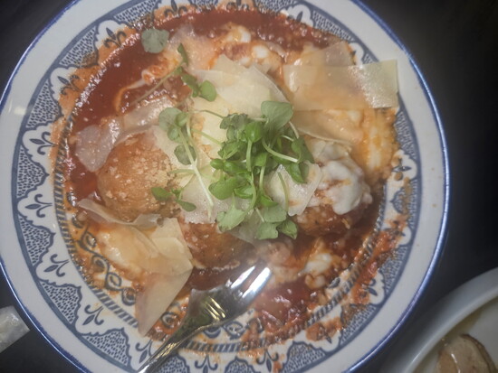 Meatballs at Liberatore's. Photo Credit: Jennifer Waldera