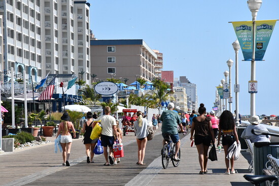 People on Ocean City's Boardwalk. Photo Credit: Ocean City Tourism