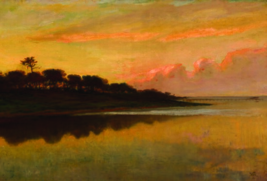 William Morris Hunt, View of the St. John’s River, 1874