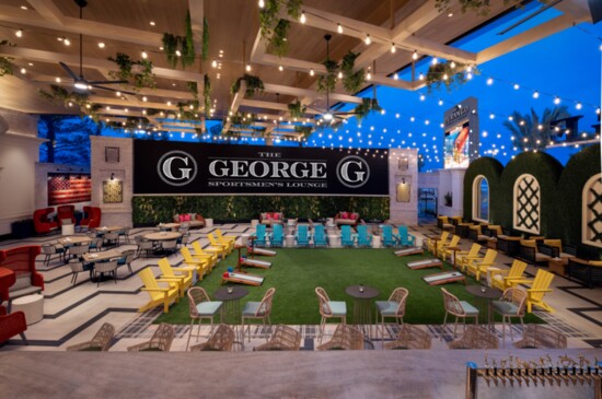 Play games while watching the game on The George’s patio