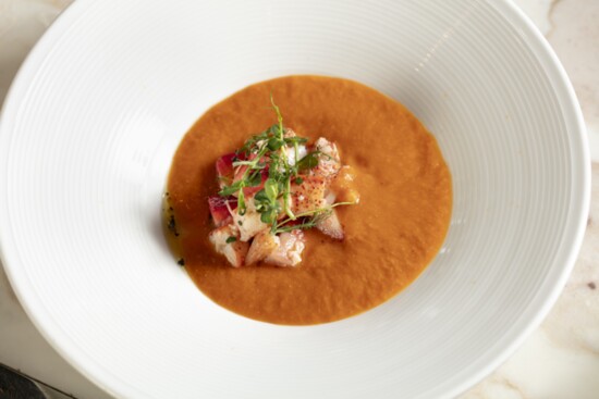 Maine Lobster and Strawberry Gazpacho