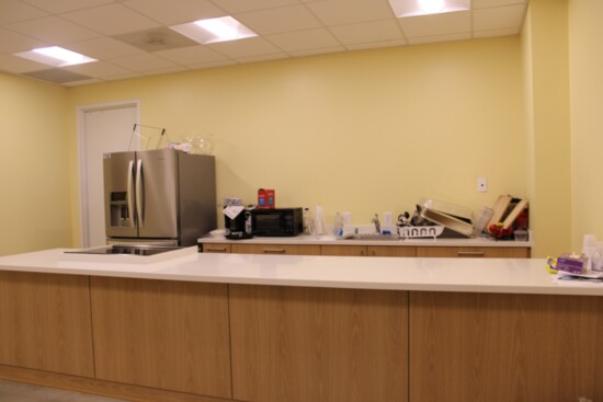 An on-site teaching kitchen is where individuals learn to cook nutritious meals. 