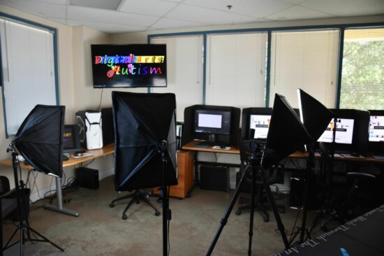 One of the studios at Elite Animation Academy
