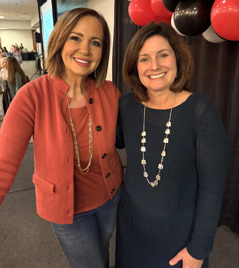 WATE-TV News Anchor and event emcee, Lori Tucker, and CAC Office on Aging Director of Nutrition, Judith Pelot