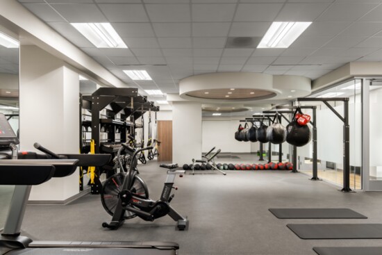 APN's gym and workout facilities. 