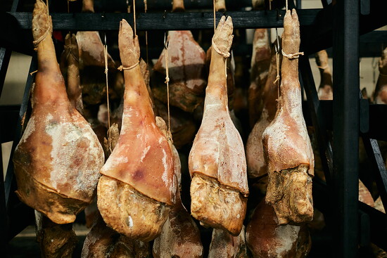 Benton’s Smoky Mountain Country Hams at Benton’s Headquarters, Madisonville, Tennessee. Photo: Heather Anne Thomas