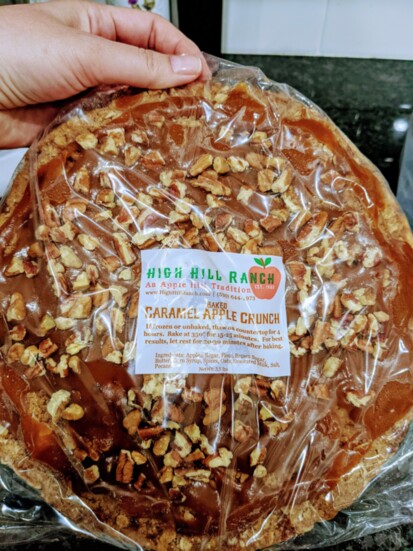 High Hill Ranch Caramel Apple Crunch Pie