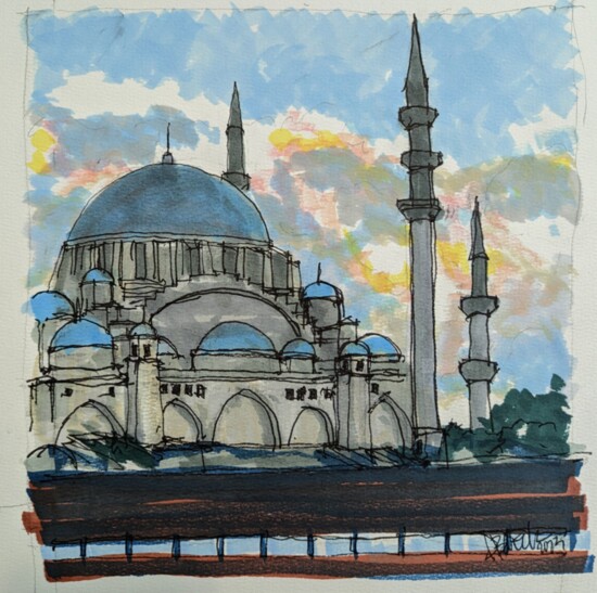 the Blue Mosque in Istanbul