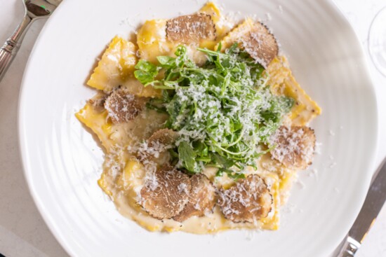 The Audrey's truffle lobster ravioli is a foodie favorite