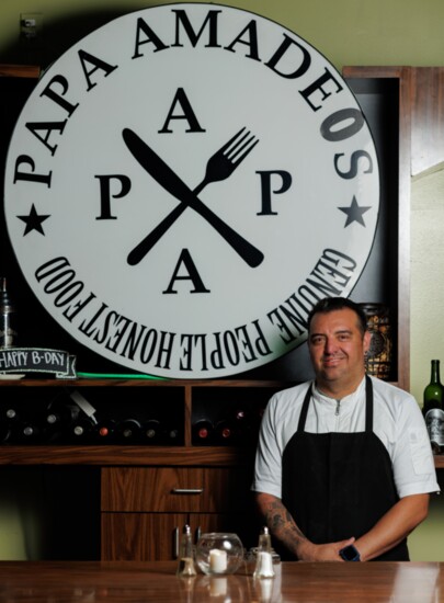 Chef Arturo learned to cook as a boy from his grandfather, Papa Amadeos!