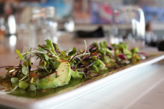 Uli's Kitchen uses locally sourced mircogreens from the Farmer's Market