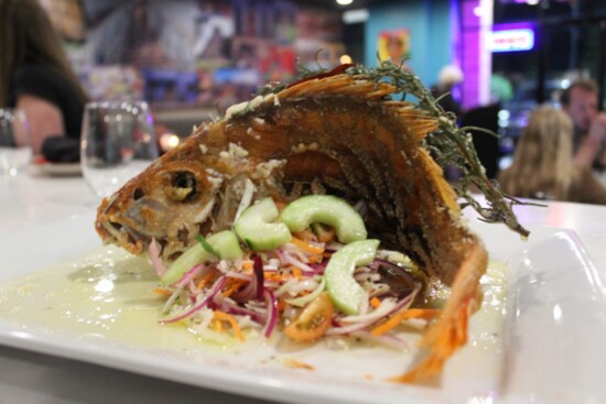 A fan of red snapper? Chef Uli takes it up with their garlic-citrus marinated dish, lightly fried