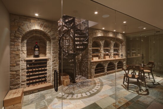 Wine collection, by DesRosiers Architects, James Haefner Photography