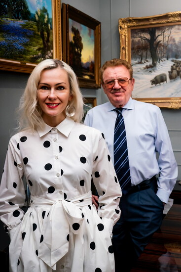 Irina Ivanova, Gallery Manager and Robert Alker