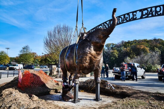Fancy the Elephant, a life-size sculpture by Nelson Grice