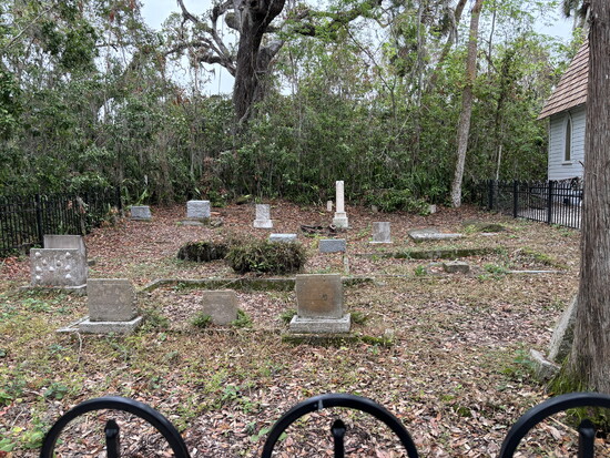 The Pioneer Cemetery is one of many historic landmarks you’ll encounter on your walk through Historic Spanish Point.