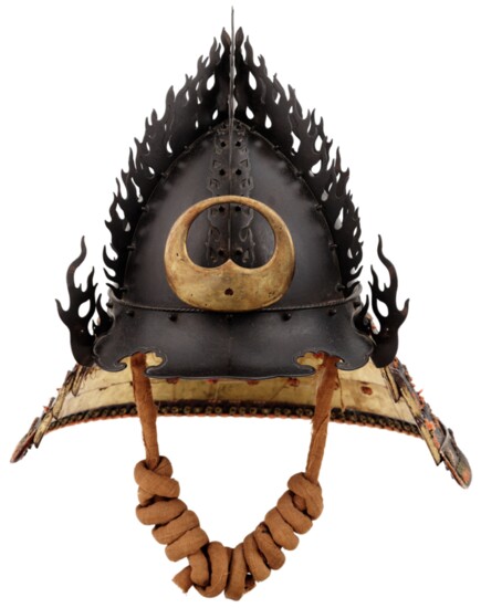 Helmet Representing the Flaming Jewel (Hōju-nari Kaen Kabuto)