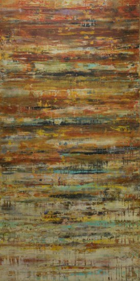 A FEELING OF RAIN, 72 x 36 – Acrylic on Canvas