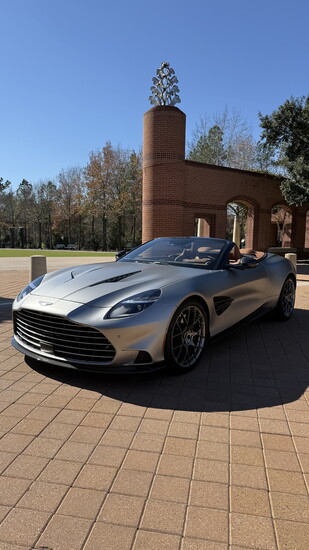 The 2026 Aston Martin Vanquish Volante at Town Green Park.