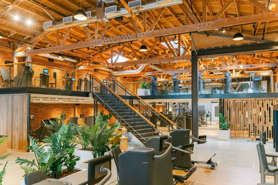 The striking warehouse-like space in Santa Monica