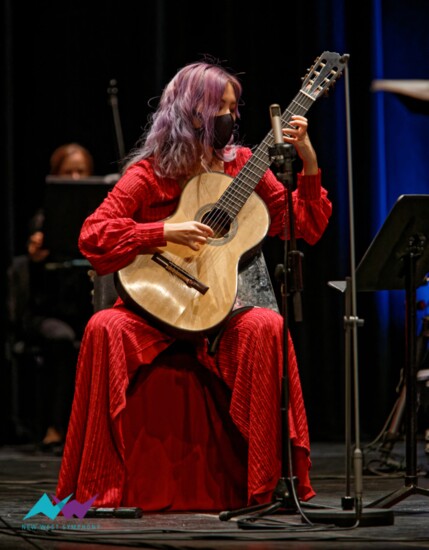 New West Symphony’s JIJI, Guitar “Music to My Ears” soloist Photo Credit: Eugene Yankevich