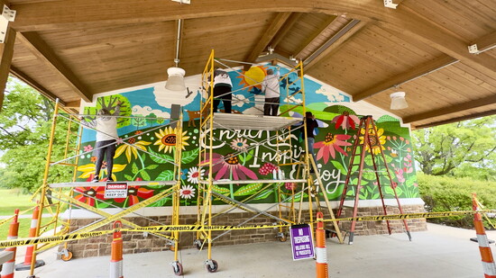 Volunteers will get to enjoy their hard work on display for years to come whenever they visit Kingswood Park. 