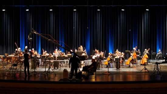 New West Symphony orchestra conducted by Music & Artistic Director Michael Christie. Photo Credit: Eugene Yankevich