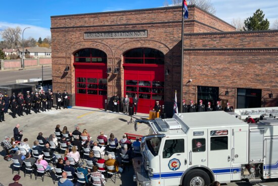 The grand opening of Station 3 in 2022, a state-of-the art facility at 7300 Kipling Street, replacing the former station first built in 1962.