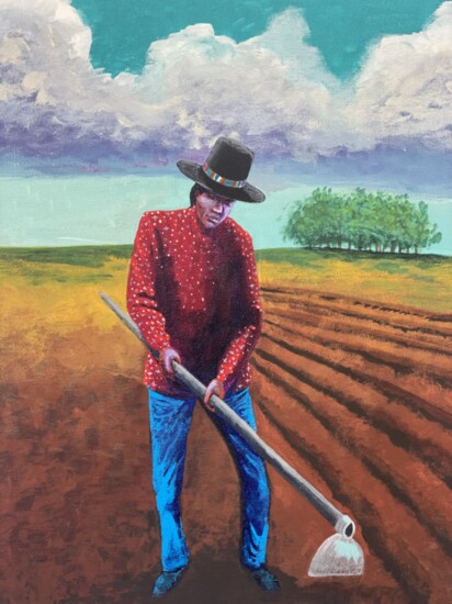 Brent Greenwood is a Chickasaw/Ponca artist featured in the new exhibit.