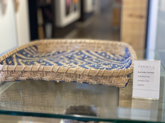 A twill reed tray from Cherokee weaver Rose Drake.