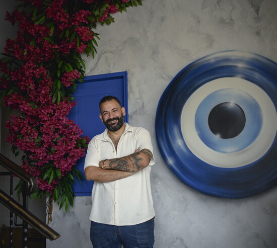 Lili owner Alan Dakhlallah at home at his restaurant