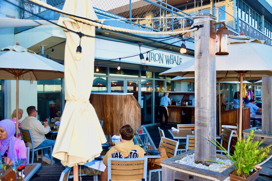 The Iron Whale with the catch of the day