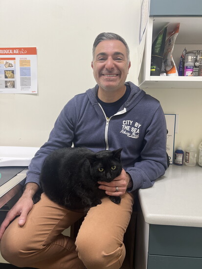 Dr. Tom with a Catsbury cat