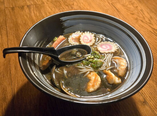 Inkfire Black Seafood soup