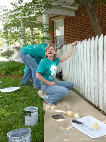 Laura Lafayette volunteers during Richmond Affordable Housing Awareness Week