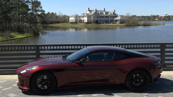 A commanding presence on any road, the Aston Martin DB12’s Liquid Crimson finish and bold front grille redefine modern elegance with undeniable performance cues