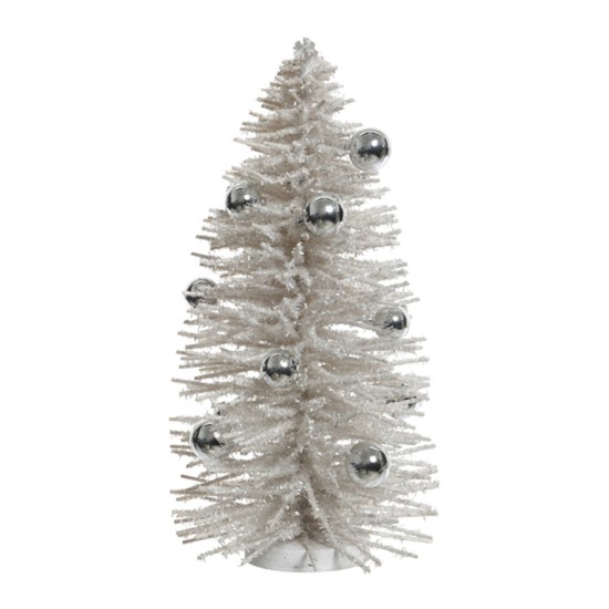 A by Amara Willow Tree with Baubles Decorative Ornament - Champagne, Medium, $35