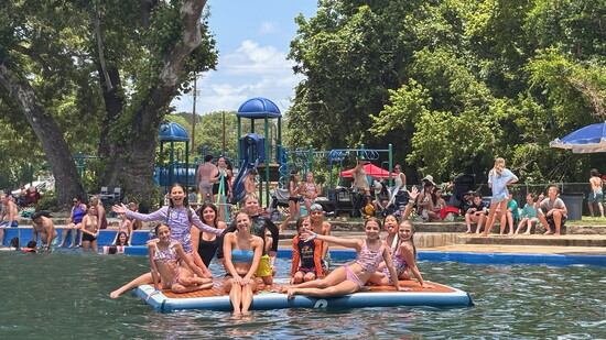 Camp 512 campers enjoying water time