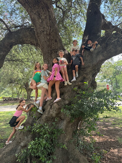 Camp 512 campers exploring nature