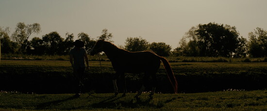 Simmons and Tiki wrap up a day on the range near Angleton, TX.