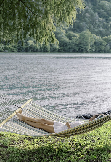 Serene lakefront relaxation