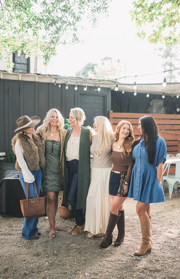 Some of the ladies that bring downtown Aiken’s finest fashions. 